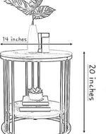 Two-tier Sofa Side Table.