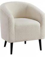 Bloomart Boucle Fabric Lounge Chair Beige