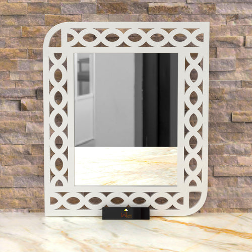 Modern Decorative Wooden Wall Mirror Bathroom Mirror - Bloomart