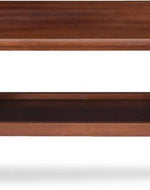 Bloomart Sepia Handmade Mango Wood Rectangular Center Table in Walnut Finish Rustic Living Room with Storage