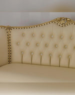 Teak Wood Royal Chaise Lounge Living Room Couch Sofa 3 Seater