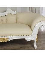 Deluxe Teak Wood Handcrafted Deewan Chaise Lounge