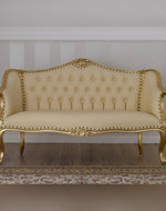 Teak Wood Royal Chaise Lounge Living Room Couch Sofa 3 Seater