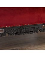 Hand Carved Barock Stil Chaise Longue Sofa Champagner Crystal (Teak Wood)