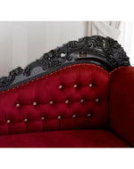 Hand Carved Barock Stil Chaise Longue Sofa Champagner Crystal (Teak Wood)