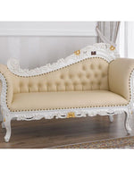 Hand Carved Barock Stil Chaise Longue Sofa Champagner Crystal (Teak Wood) - Bloomart