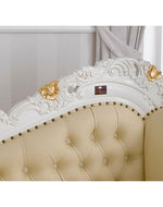 Hand Carved Barock Stil Chaise Longue Sofa Champagner Crystal (Teak Wood)