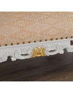 Hand Carved Barock Stil Chaise Longue Sofa Champagner Crystal (Teak Wood)