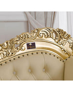 Hand Carved Barock Stil Chaise Longue Sofa Champagner Crystal (Teak Wood)
