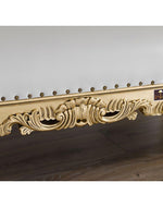 Hand Carved Barock Stil Chaise Longue Sofa Champagner Crystal (Teak Wood)