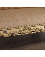 Hand Carved Barock Stil Chaise Longue Sofa Champagner Crystal (Teak Wood)