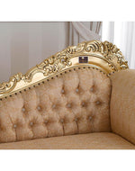 Hand Carved Barock Stil Chaise Longue Sofa Champagner Crystal (Teak Wood)
