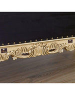 Hand Carved Barock Stil Chaise Longue Sofa Champagner Crystal (Teak Wood)