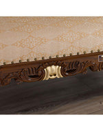 Hand Carved Barock Stil Chaise Longue Sofa Champagner Crystal (Teak Wood)