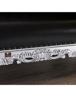 Hand Carved Barock Stil Chaise Longue Sofa Champagner Crystal (Teak Wood)