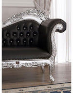 Hand Carved Barock Stil Chaise Longue Sofa Champagner Crystal (Teak Wood)