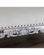 Hand Carved Barock Stil Chaise Longue Sofa Champagner Crystal (Teak Wood)