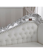 Hand Carved Barock Stil Chaise Longue Sofa Champagner Crystal (Teak Wood)