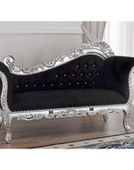 Hand Carved Barock Stil Chaise Longue Sofa Champagner Crystal (Teak Wood) - Bloomart