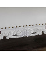 Hand Carved Barock Stil Chaise Longue Sofa Champagner Crystal (Teak Wood)
