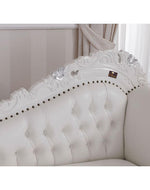 Hand Carved Barock Stil Chaise Longue Sofa Champagner Crystal (Teak Wood)