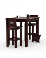 Fantasía Wooden Bar Table Set in Provincial Teak Finish
