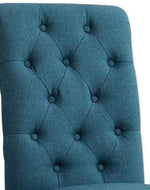 Wooden Twist Button Tufted Parsons Teak Wood Dining Chair (Set of 2)