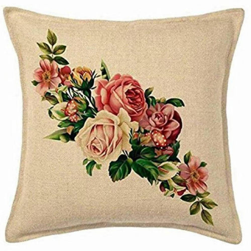 Fabrahome Jute Cushion Cover, Multicolor, 5 Piece