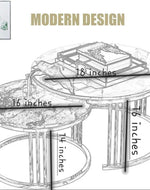 Center Nesting Tables Set