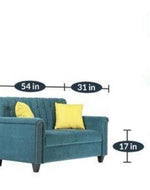 Contemporary Style Sofa Set In Blue Color