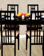 Ronald 6 Seater Dinning Set (Cappuccino Color) - WoodenTwist