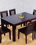 Premium Teak Wood 6 Seater Dining Table Set - WoodenTwist