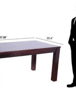 Premium Teak Wood 6 Seater Dining Table Set
