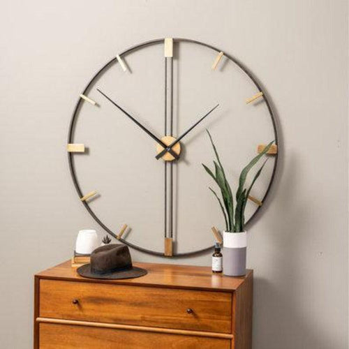 Statement Wall Clock (Metal) - Bloomart