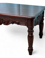 Bloomart Hand Carved Teak Wood Center Table Walnut Finish ( Brown )