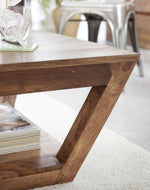 Muar Center Table with Bottom Shelf