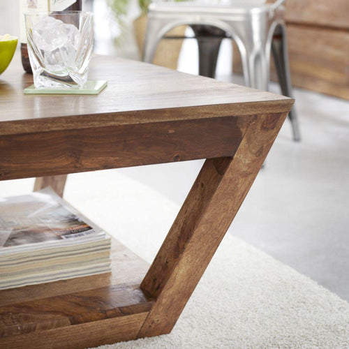 Muar Center Table with Bottom Shelf