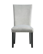 Wooden Twist Lacquer Upholstered Teak Wood Dining Chair ( Set of 2 )