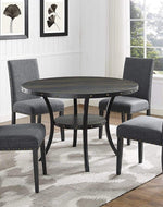 Wooden Twist Nailhead Trim Teak Wood Wooden Dining Chairs ( Set of 2 )