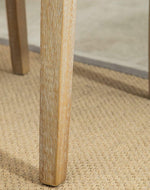 Wooden Twist Button Tufted Parsons Teak Wood Dining Chair (Set of 2)