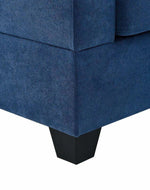Bloomart Valeur Solid Wood Right Hand Facing Sparkle Fabric 5 Seater Corner L-Shaped Sectional Sofa Modern Living Room