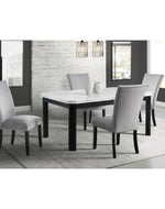 Wooden Twist Lacquer Upholstered Teak Wood Dining Chair ( Set of 2 )