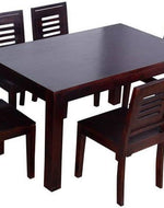 Premium Teak Wood 6 Seater Dining Table Set