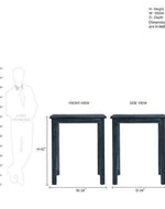 Fantasía Wooden Bar Table Set in Provincial Teak Finish